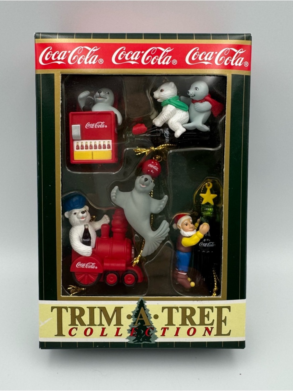 Coca-Cola Trim A Tree Collection Coke Christmas Ornaments VTG 1999 NIB B5